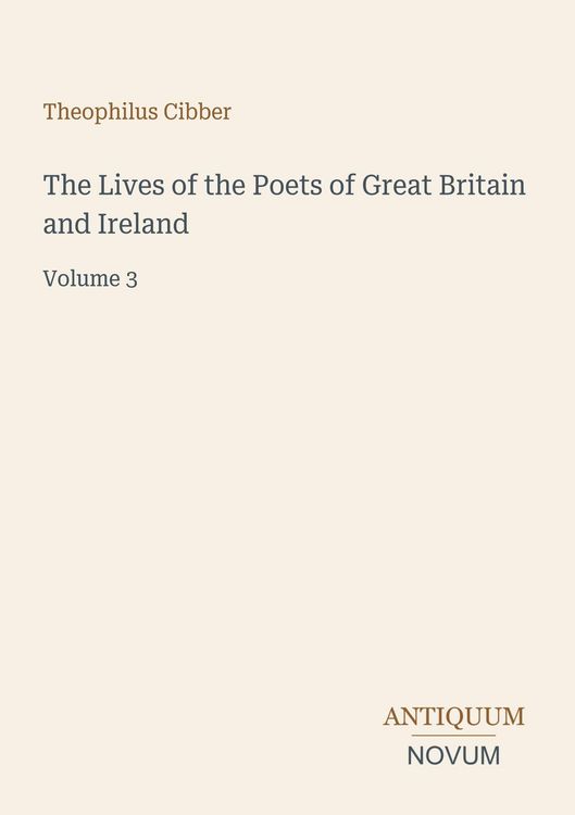 Produktbild: The Lives of the Poets of Great Britain and Ireland