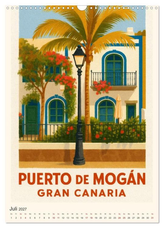 Produktbild: City Poster Gran Canaria (Wandkalender 2027 DIN A3 hoch), CALVENDO Monatskalender