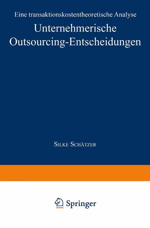Produktbild: Unternehmerische Outsourcing-Entscheidungen