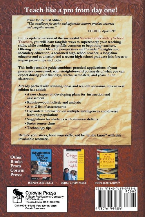 Produktbild: Secrets for Secondary School Teachers