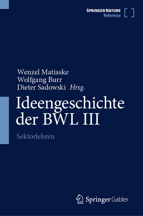 Produktbild: Ideengeschichte der BWL III
