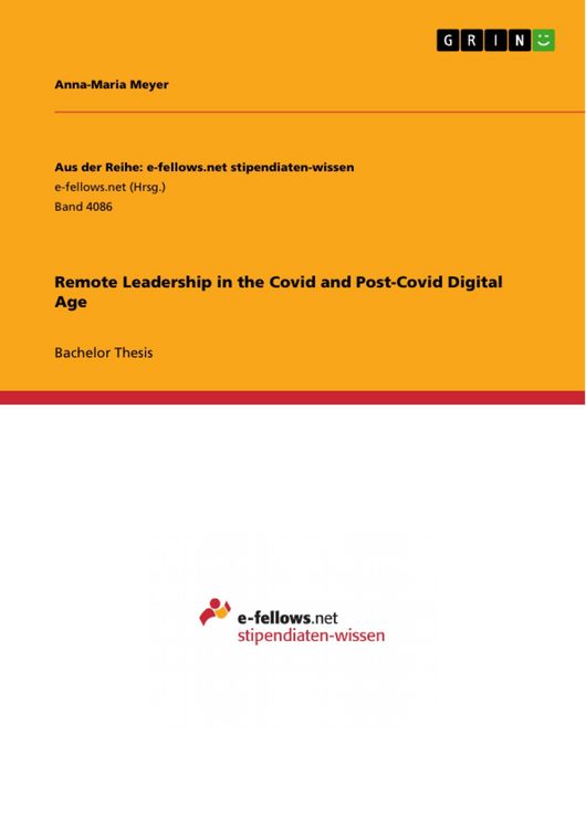 Produktbild: Remote Leadership in the Covid and Post-Covid Digital Age