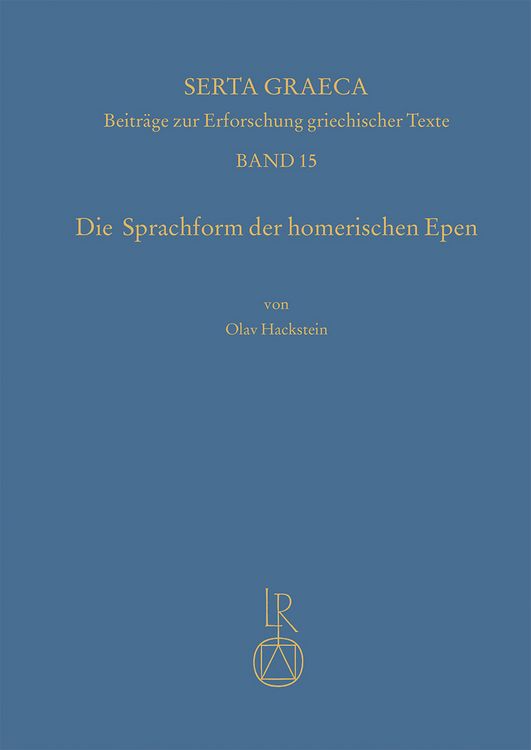 Produktbild: Die Sprachform der homerischen Epen