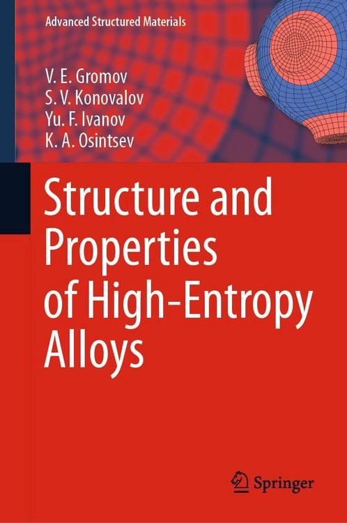 Produktbild: Structure and Properties of High-Entropy Alloys