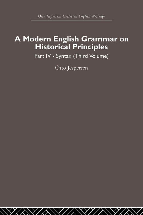 Produktbild: A Modern English Grammar on Historical Principles