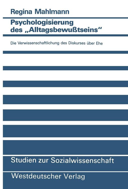 Produktbild: Psychologisierung des "Alltagsbewu&szlig;tseins"
