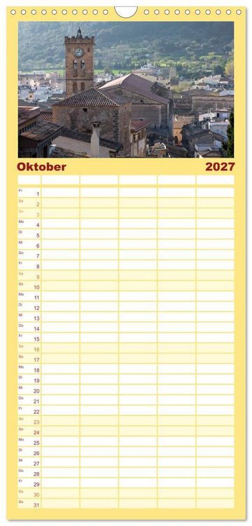 Produktbild: Familienplaner 2027 - Mallorca - Momente einer Reise mit 5 Spalten (Wandkalender, 21 x 45 cm) CALVENDO