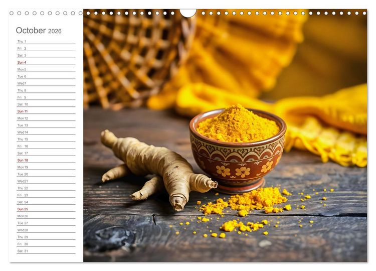 Produktbild: Superfood Dreams - AI art for gourmets (Wall Calendar 2026 DIN A3 landscape), CALVENDO 12 Month Wall Calendar