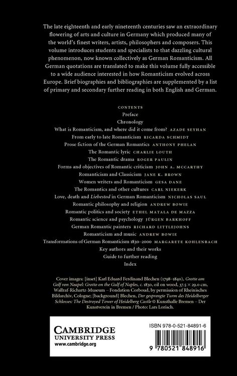 Produktbild: The Cambridge Companion to German Romanticism