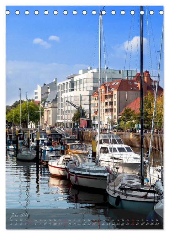 Produktbild: Oldenburg am Wasser (Tischkalender 2026 DIN A5 hoch), CALVENDO Monatskalender