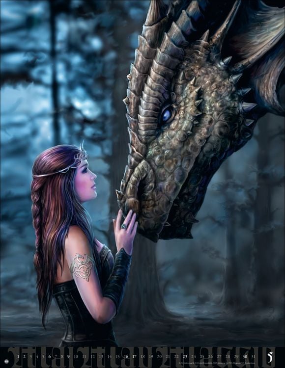 Produktbild: Anne Stokes: Mystic World Posterkalender 2027