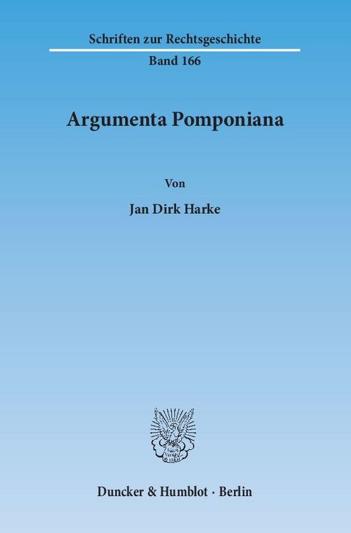 Produktbild: Argumenta Pomponiana.