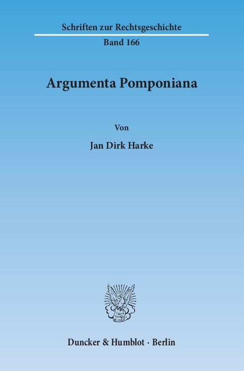 Produktbild: Argumenta Pomponiana.