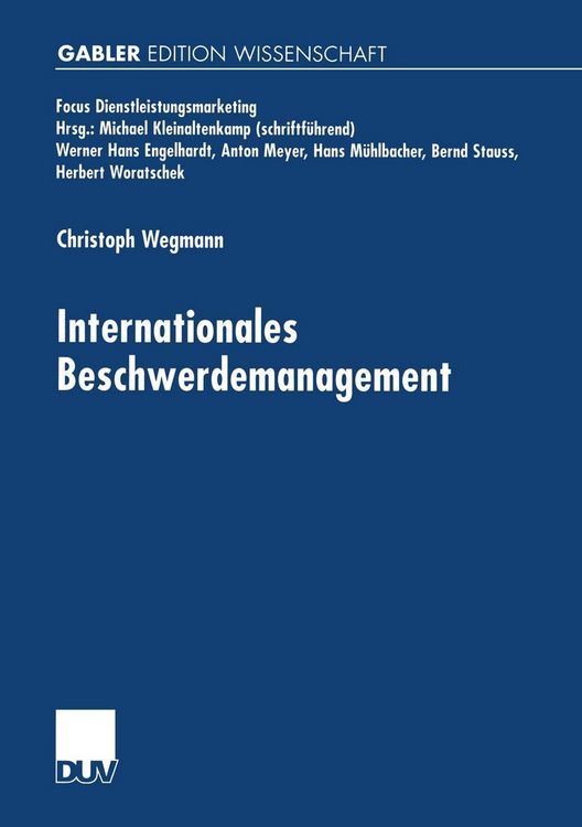 Produktbild: Internationales Beschwerdemanagement