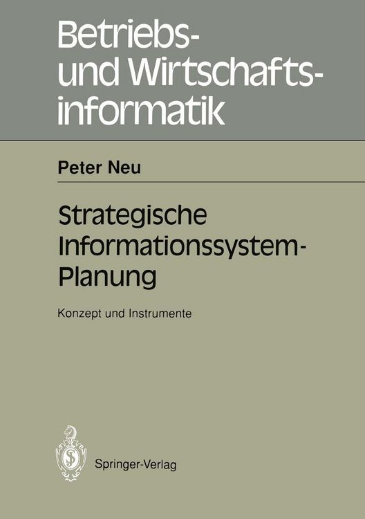 Produktbild: Strategische Informations-system-Planung