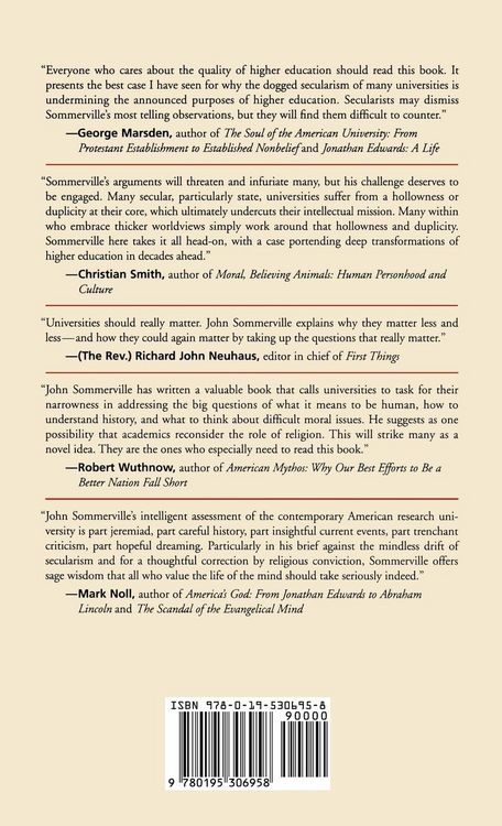 Produktbild: The Decline of the Secular University