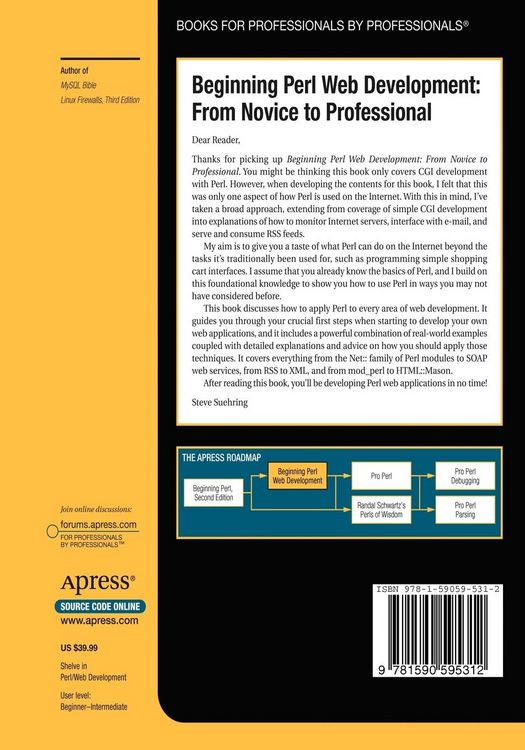 Produktbild: Beginning Perl Web Development