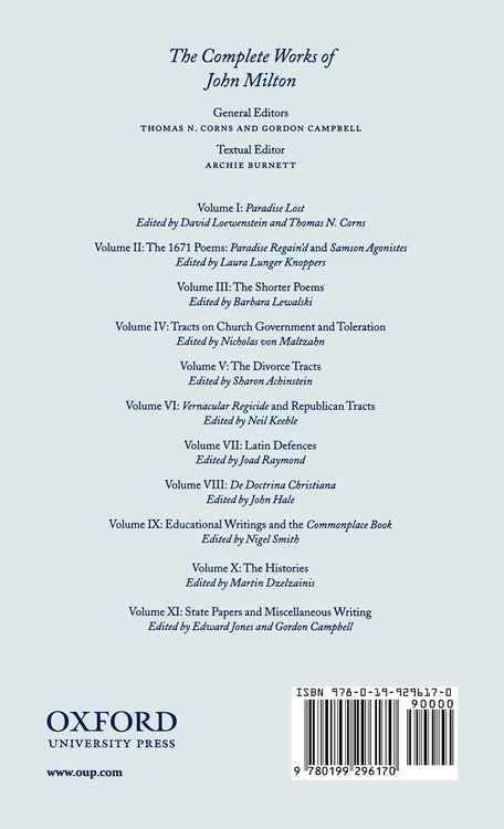 Produktbild: The Complete Works of John Milton, Volume II