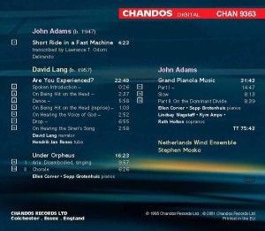 Produktbild: Netherlands Wind Ensemble: Grand Pianola Music/Under Orpheus