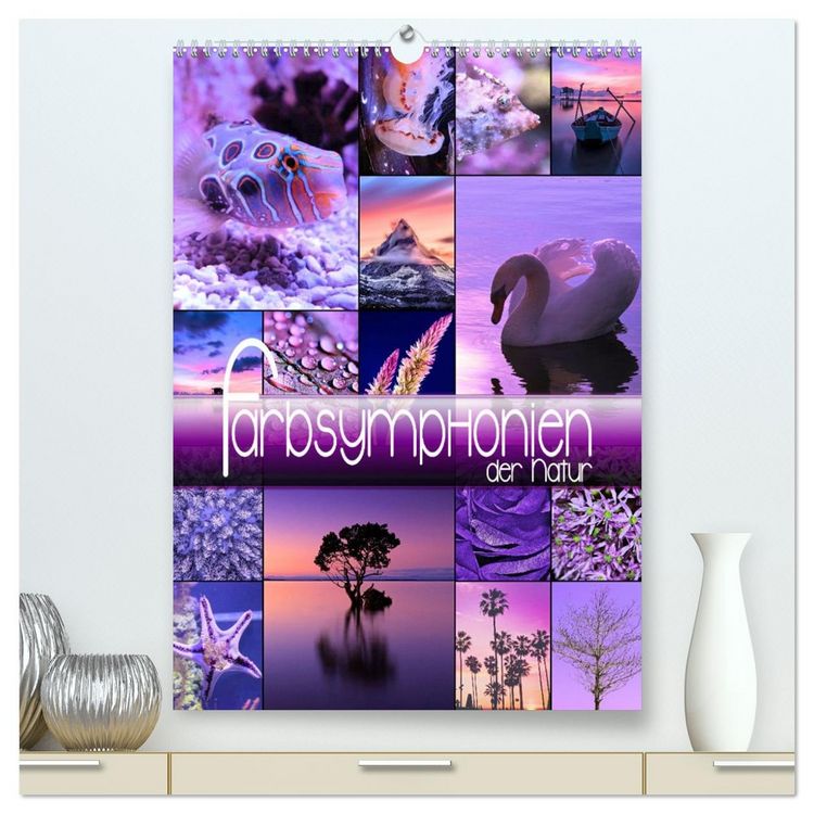 Produktbild: Farbsymphonien der Natur (hochwertiger Premium Wandkalender 2026 DIN A2 hoch), Kunstdruck in Hochglanz