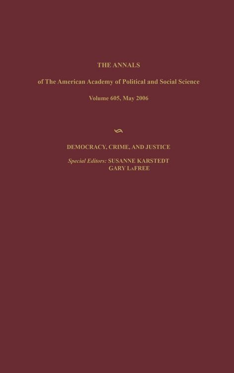 Produktbild: Democracy, Crime, and Justice