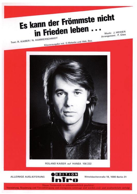 Produktbild: Es kann der Fr&ouml;mmste nicht in Frieden leben