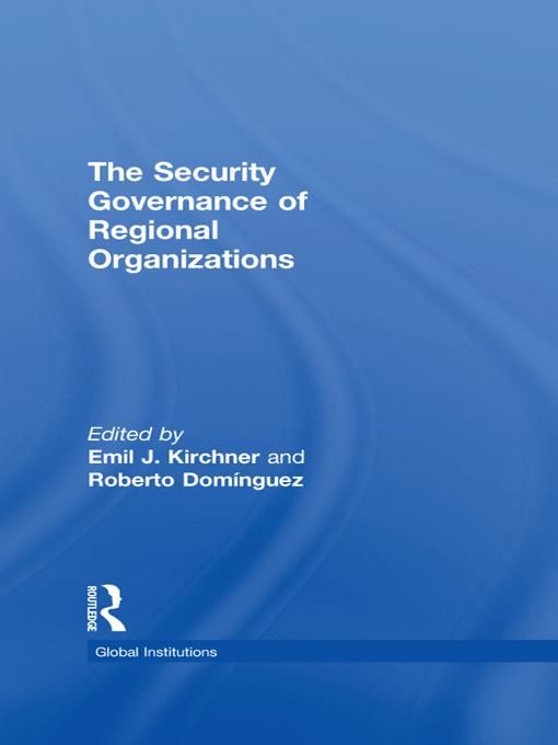 Produktbild: The Security Governance of Regional Organizations