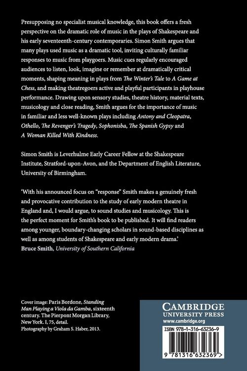 Produktbild: Musical Response in the Early Modern Playhouse, 1603-1625