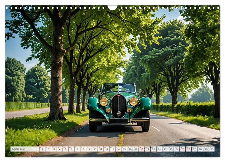 Produktbild: Virtual Classic Cars (Wandkalender 2026 DIN A3 quer), CALVENDO Monatskalender