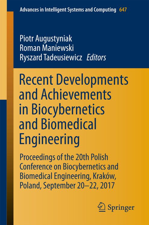 Produktbild: Recent Developments and Achievements in Biocybernetics and Biomedical Engineering