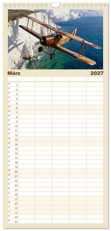 Produktbild: Familienplaner 2027 - N&auml;chster Halt: Flugh&ouml;he mit 5 Spalten (Wandkalender, 21 x 45 cm) CALVENDO