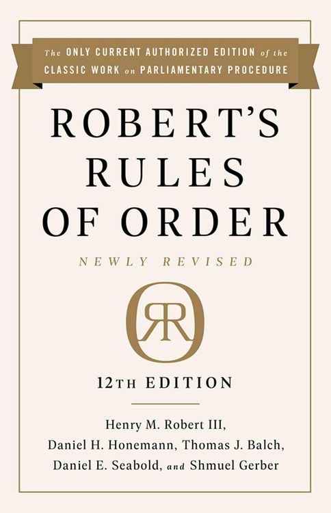 Produktbild: Robert's Rules of Order Newly Revised, 12th edition
