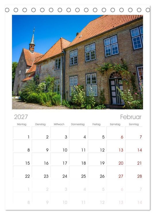 Produktbild: Tischplaner 2027 - Unterwegs in Schleswig (A5 Tischkalender zum Aufstellen) CALVENDO