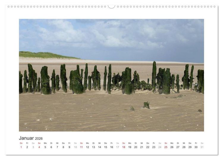 Produktbild: Wangerooge. Der Charme des Ostanlegers (Wandkalender 2026 DIN A2 quer), CALVENDO Monatskalender