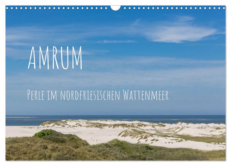Produktbild: Amrum - Perle im nordfriesischen Wattenmeer (Wandkalender 2026 DIN A3 quer), CALVENDO Monatskalender