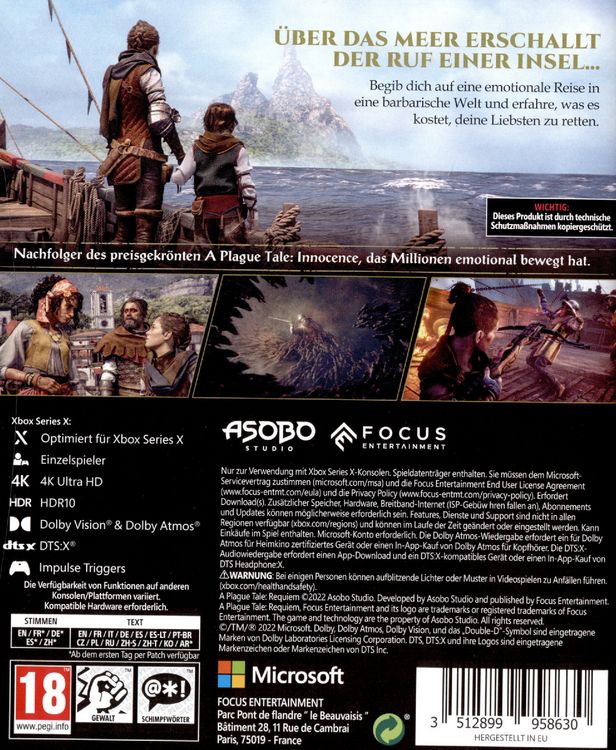 Produktbild: A Plague Tale: Requiem