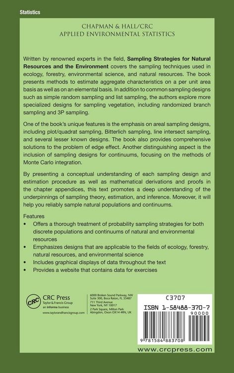 Produktbild: Sampling Strategies for Natural Resources and the Environment