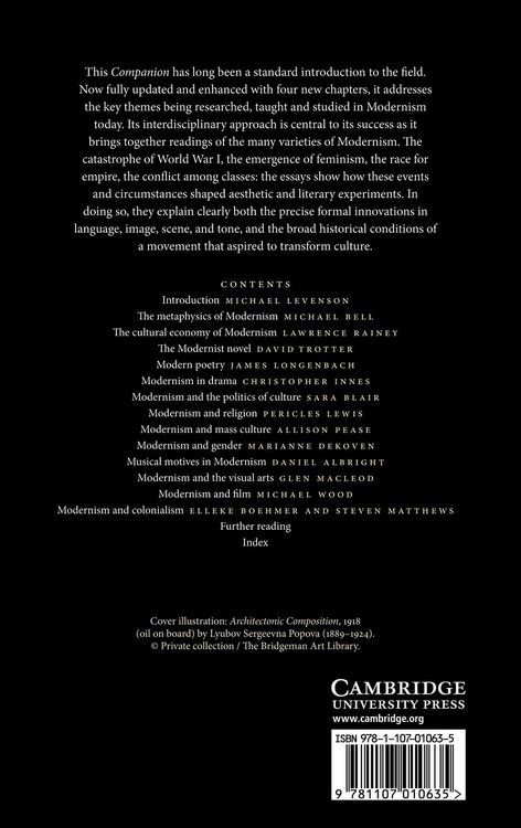 Produktbild: The Cambridge Companion to Modernism