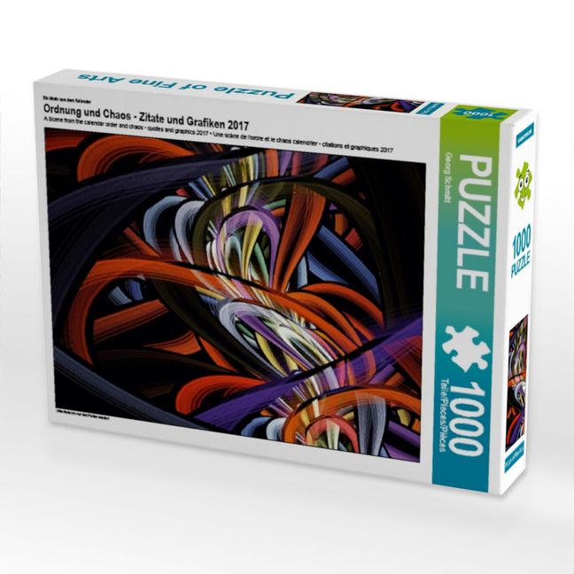 Produktbild: CALVENDO Puzzle Ein Motiv aus dem Kalender Ordnung und Chaos - Zitate und Grafiken 2017 | 1000 Teile Lege-Gr&ouml;&szlig;e 64x48cm Foto-Puzzle f&uuml;r gl&uuml;ckliche Stunden
