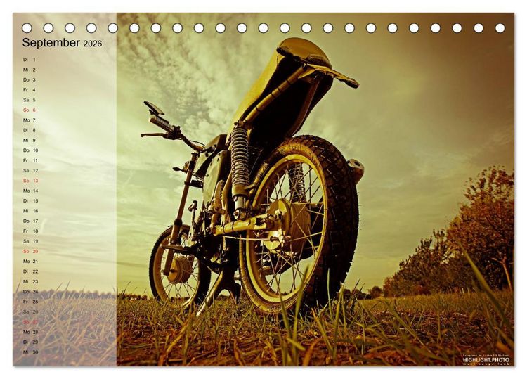 Produktbild: Simson S51 (Tischkalender 2026 DIN A5 quer), CALVENDO Monatskalender
