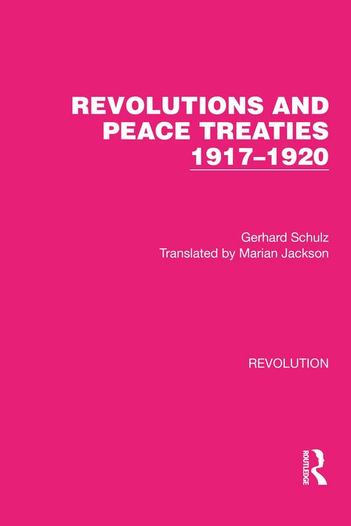 Produktbild: Revolutions and Peace Treaties 1917-1920