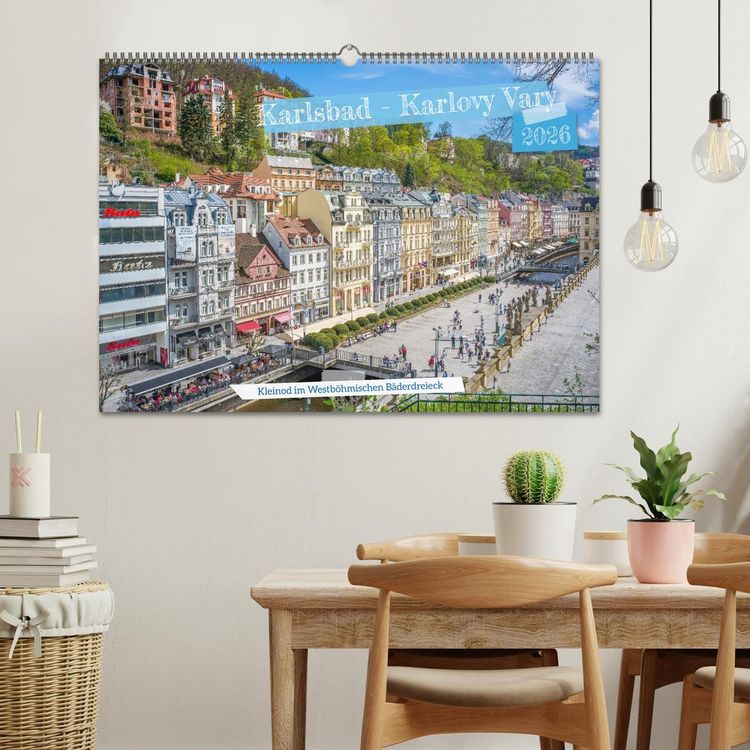 Produktbild: Karlsbad / Karlovy Vary - Kleinod im Westb&ouml;hmischen B&auml;derdreieck (Wandkalender 2026 DIN A2 quer), CALVENDO Monatskalender