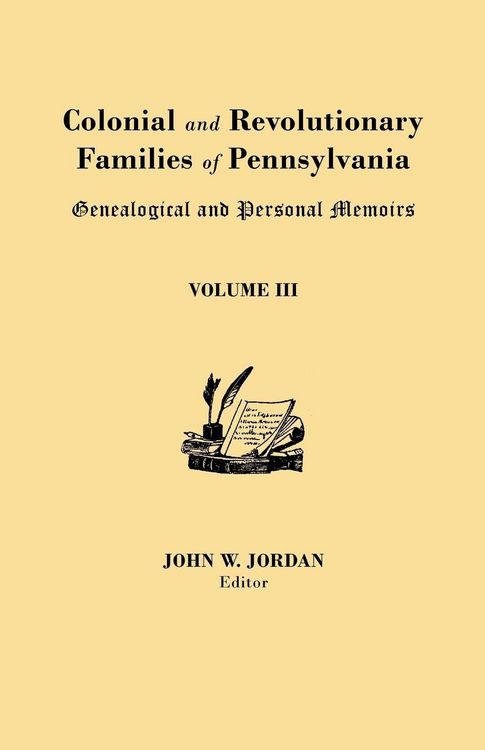 Produktbild: Colonial and Revolutionary Families of Pennsylvania