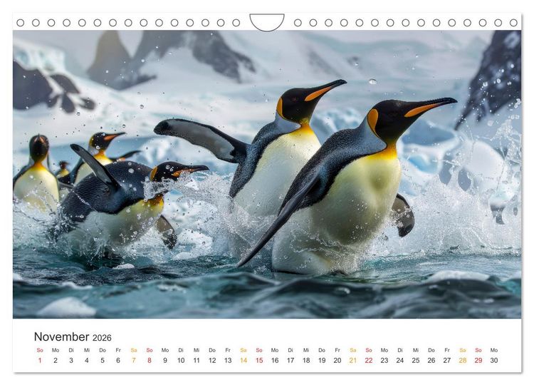 Produktbild: Antarktis - eisige Sch&ouml;nheit (Wandkalender 2026 DIN A4 quer), CALVENDO Monatskalender