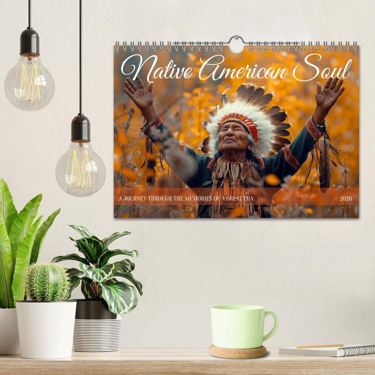 Produktbild: Native American Soul (Wall Calendar 2026 DIN A4 landscape), CALVENDO 12 Month Wall Calendar