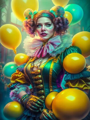 Produktbild: CALVENDO Puzzle Umgeben von gelben Luftballons | 1000 Teile Lege-Gr&ouml;&szlig;e 64x48cm Foto-Puzzle f&uuml;r gl&uuml;ckliche Stunden