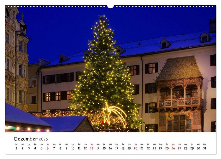 Produktbild: Gr&uuml;&szlig;e aus Innsbruck (Wandkalender 2026 DIN A2 quer), CALVENDO Monatskalender