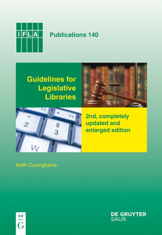 Produktbild: Guidelines for Legislative Libraries