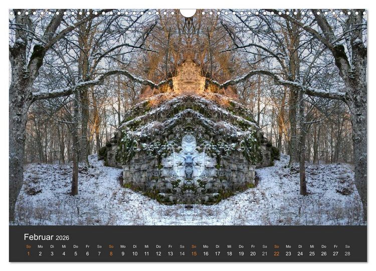 Produktbild: Spiegelwelten - Im Reich der Naturwesen (Wandkalender 2026 DIN A3 quer), CALVENDO Monatskalender
