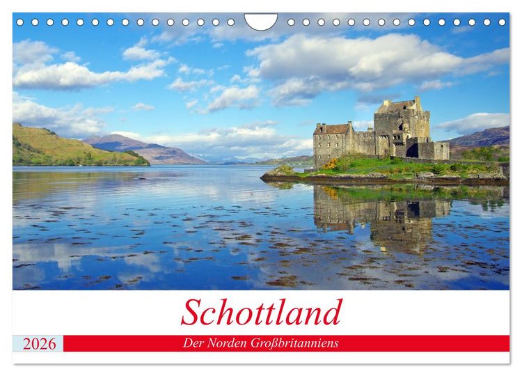 Produktbild: Schottland - Der Norden Gro&szlig;britanniens (Wandkalender 2026 DIN A4 quer), CALVENDO Monatskalender